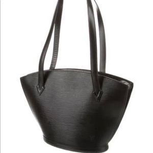 Louis Vuitton Epi Saint-Jacques Shopping PM Handbag Black